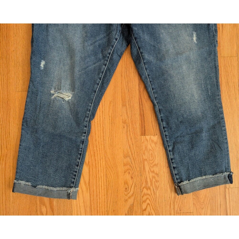 KUT FROM THE KLOTH. Jeans 22W Ellen Roll Cuff Crop Straight Leg Stitch Fix NWT - Picture 2 of 11
